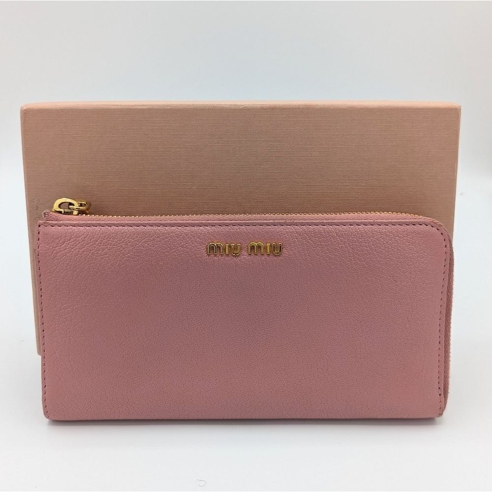 Miu Miu Pink Zip Wallet - Picture 2 of 15
